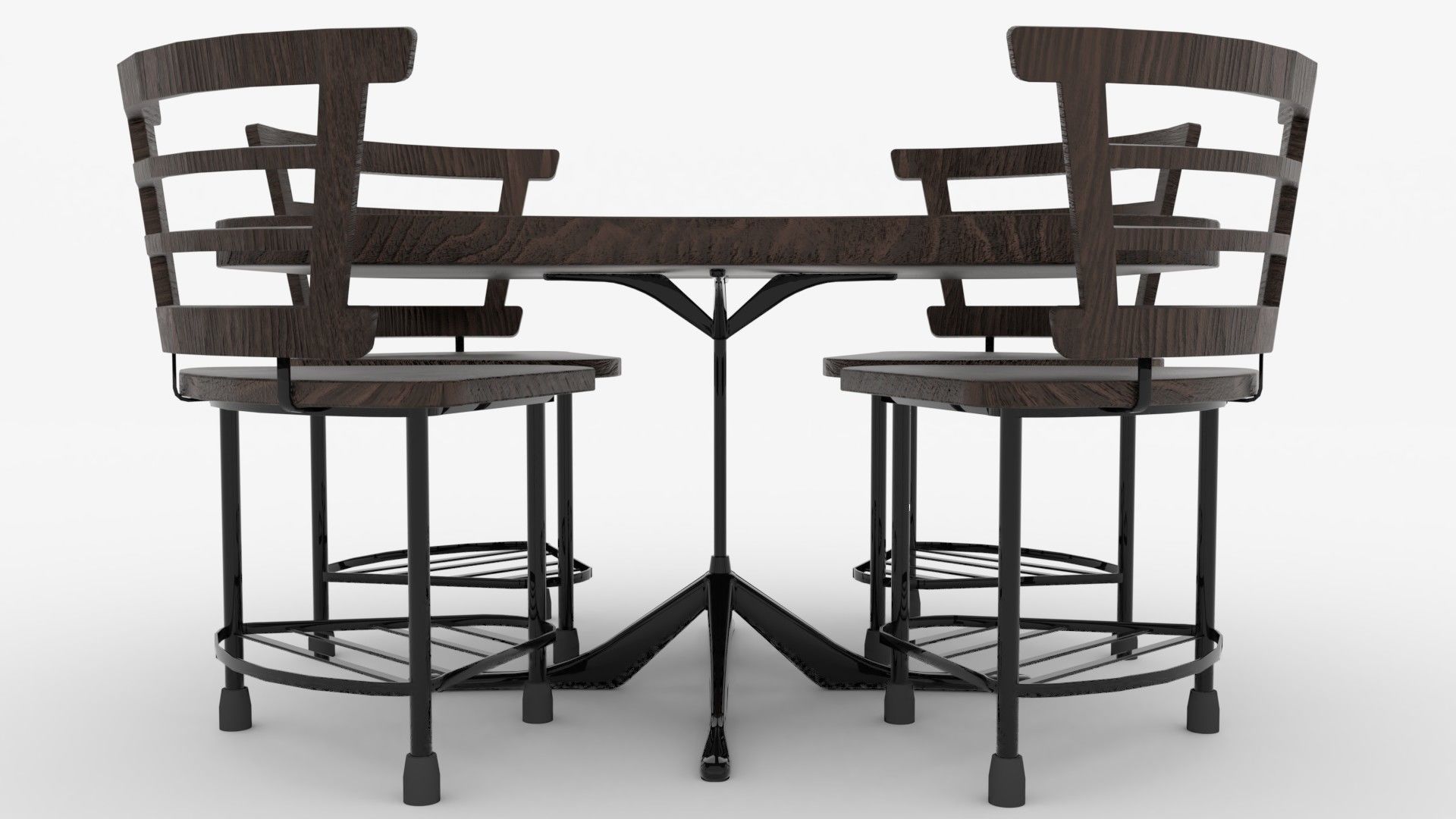 Cofee Table Low-poly 3D model_3