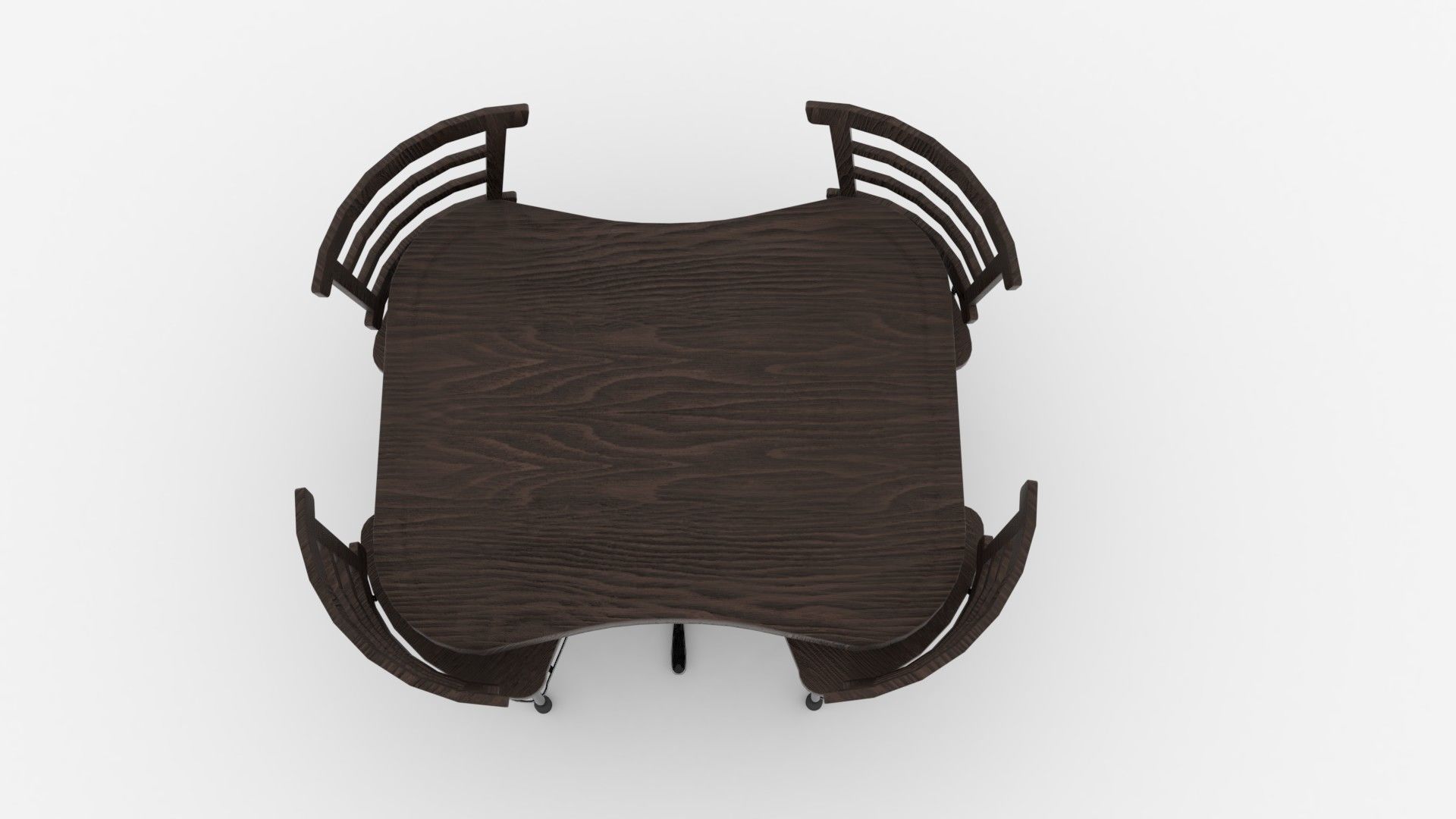 Cofee Table Low-poly 3D model_2