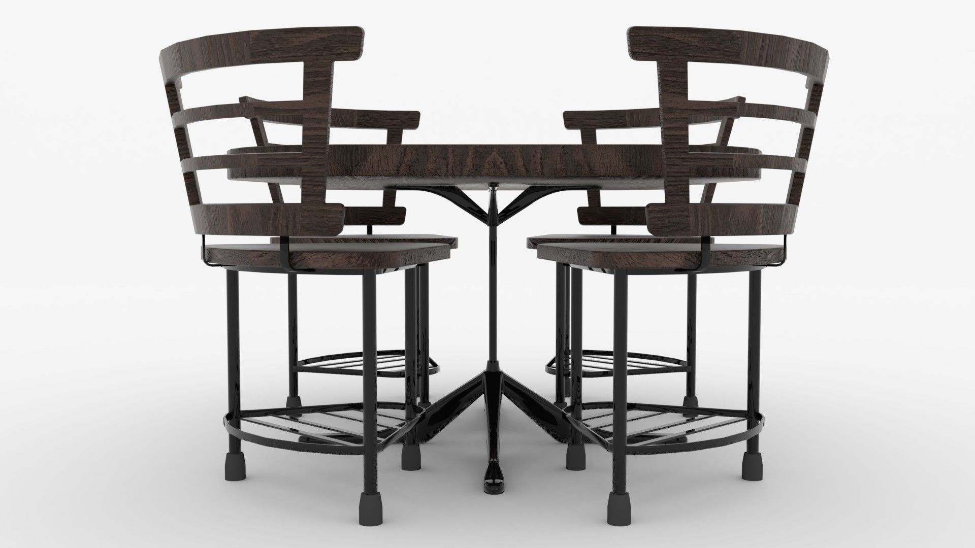 Cofee Table Low-poly 3D model_4