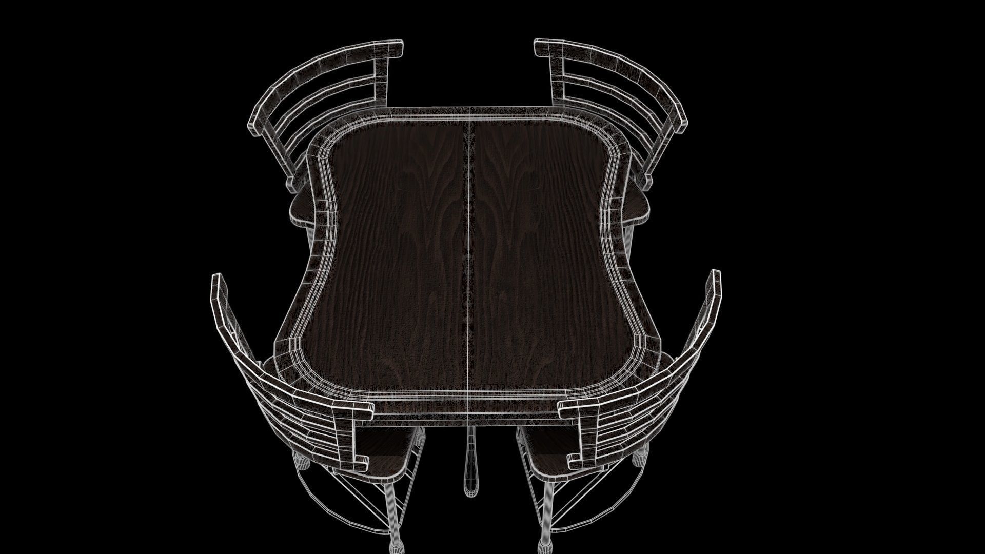 Cofee Table Low-poly 3D model_5