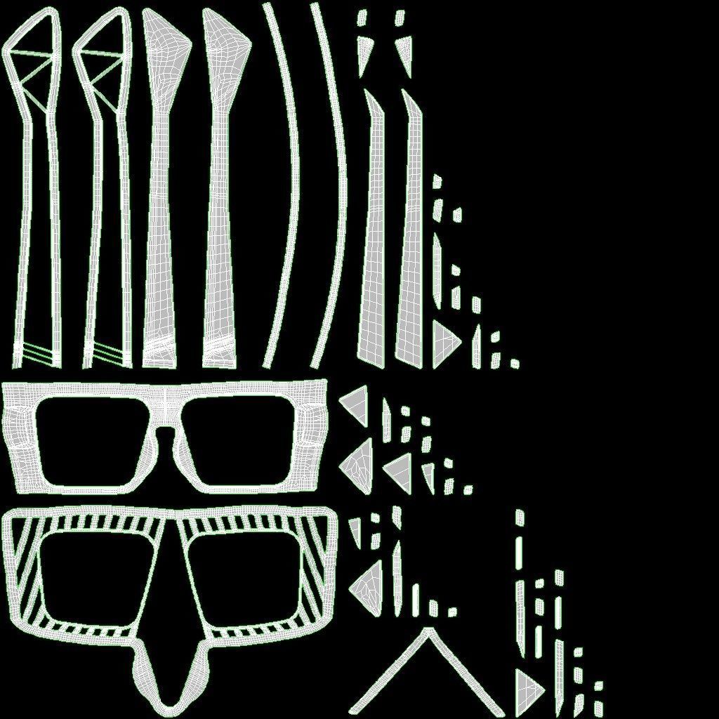 - Fresno - Sunglass Model Low-poly 3D model_23