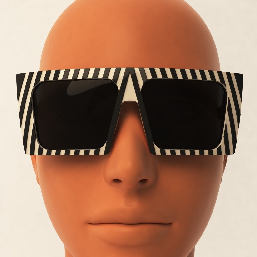 - Fresno - Sunglass Model Low-poly 3D model_2
