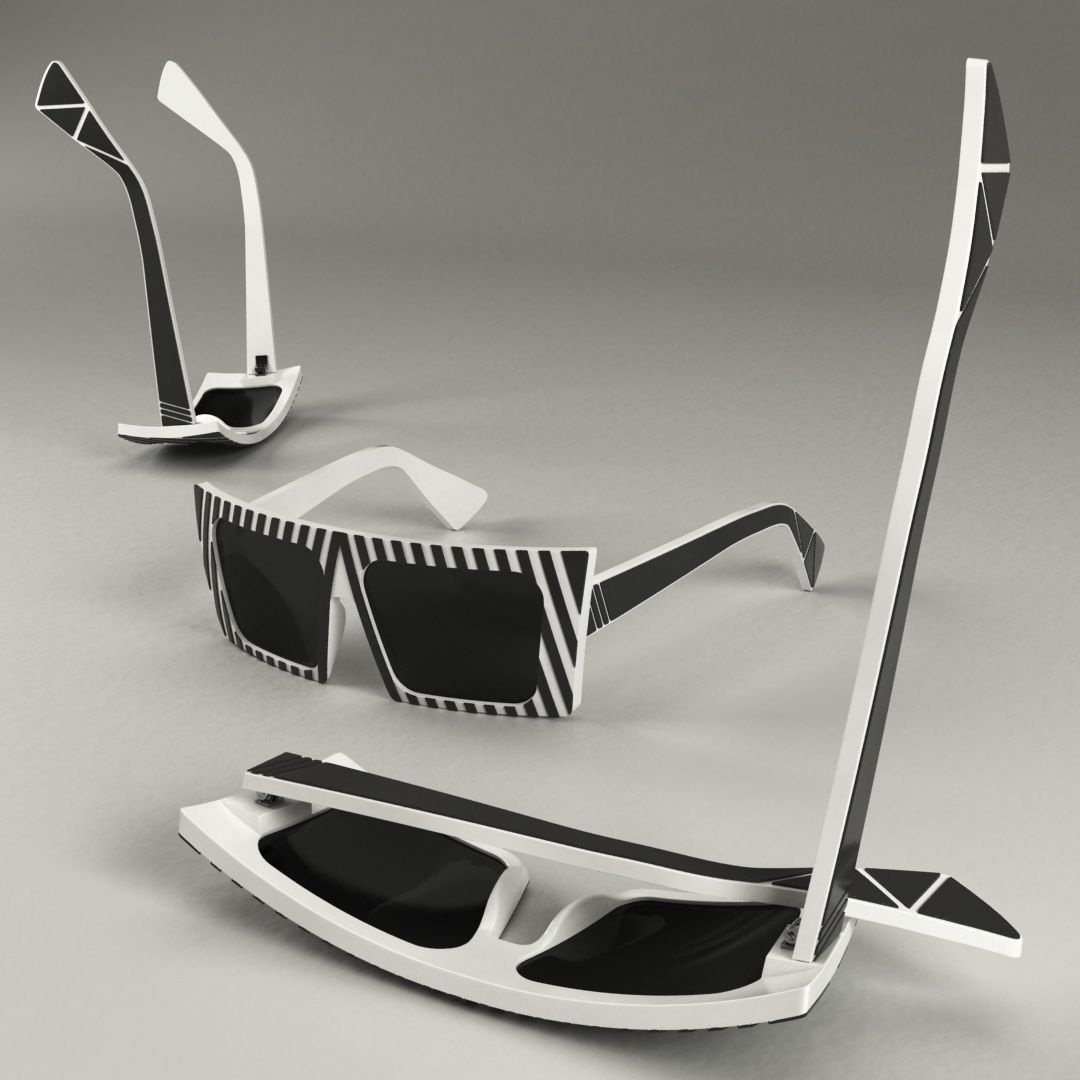 - Fresno - Sunglass Model Low-poly 3D model_13