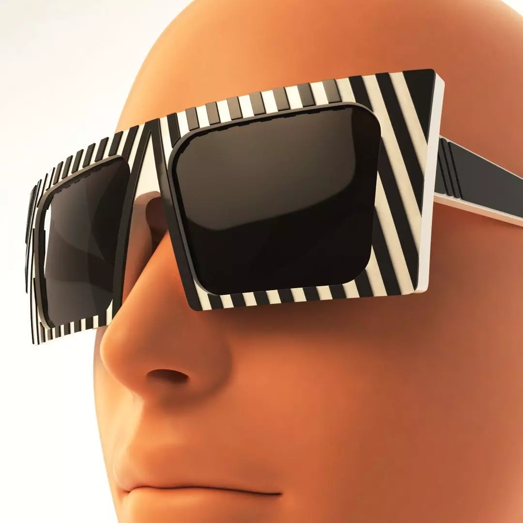 - Fresno - Sunglass Model Low-poly 3D model_0