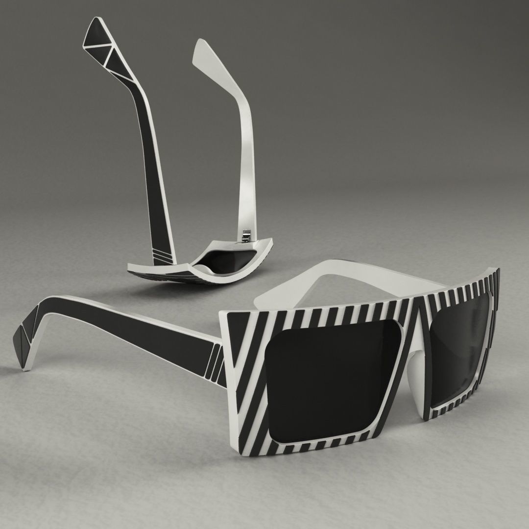 - Fresno - Sunglass Model Low-poly 3D model_11