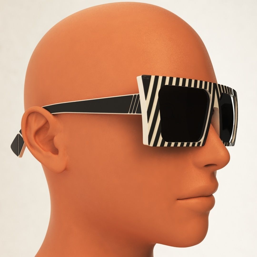- Fresno - Sunglass Model Low-poly 3D model_1