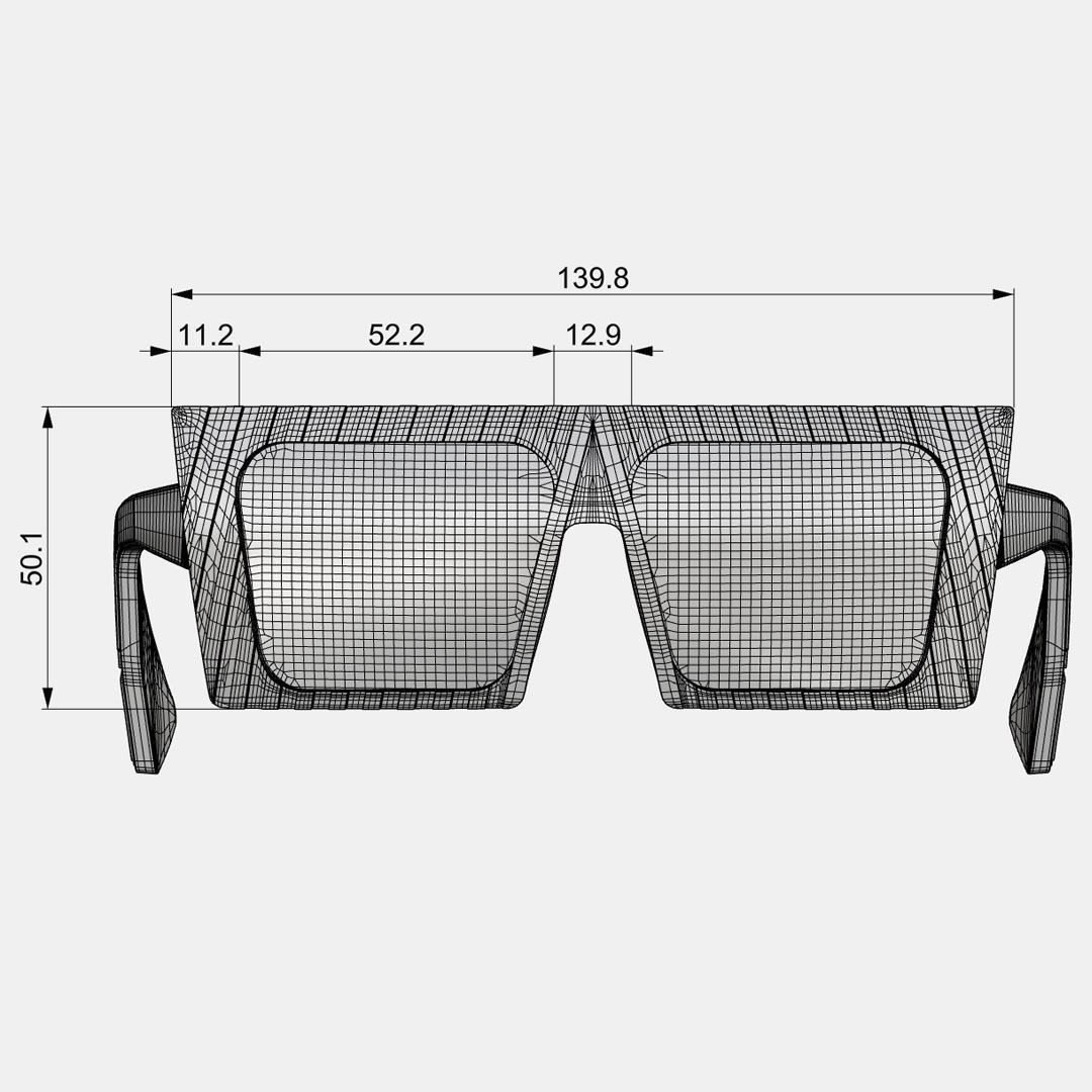 - Fresno - Sunglass Model Low-poly 3D model_22