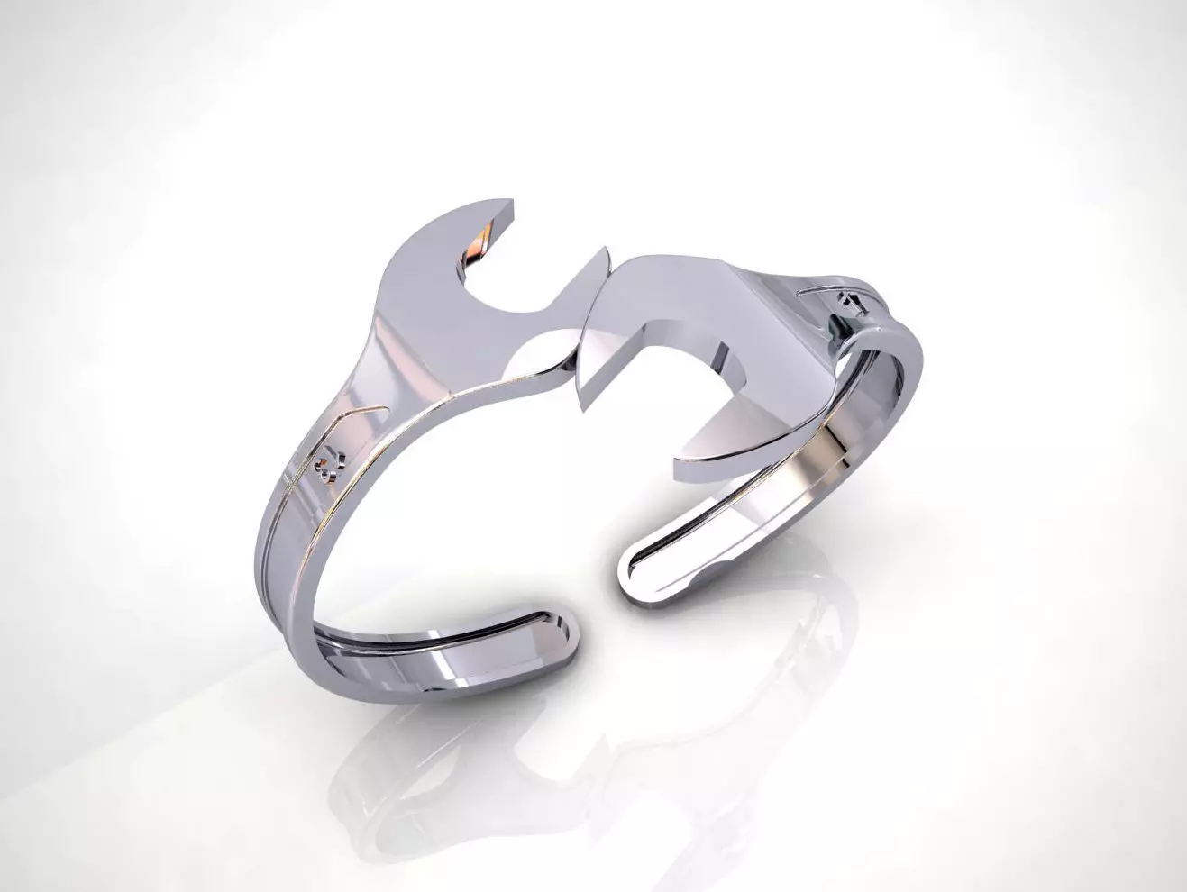 Spanner Bracelet 3D print model_0