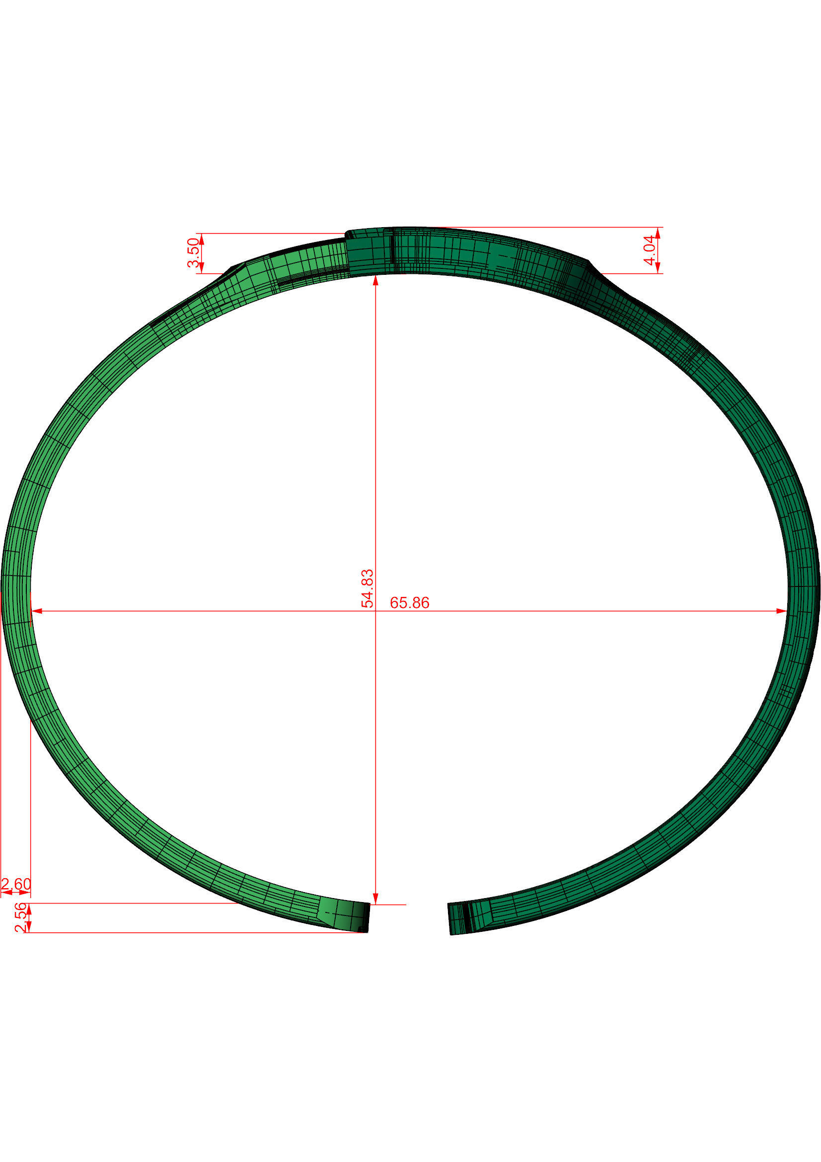 Spanner Bracelet 3D print model_2