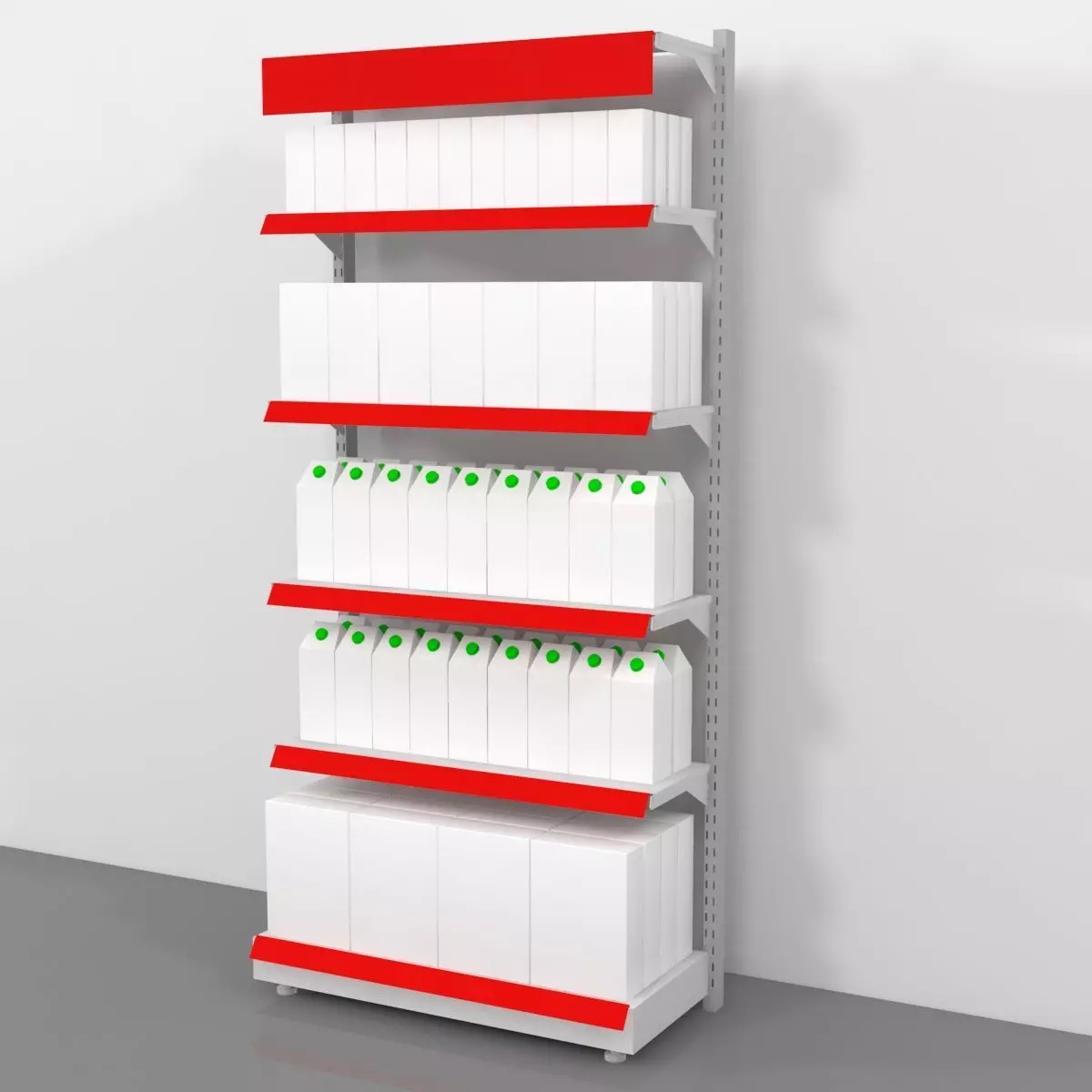 shelf module raf modulu sales stand 3D model_0