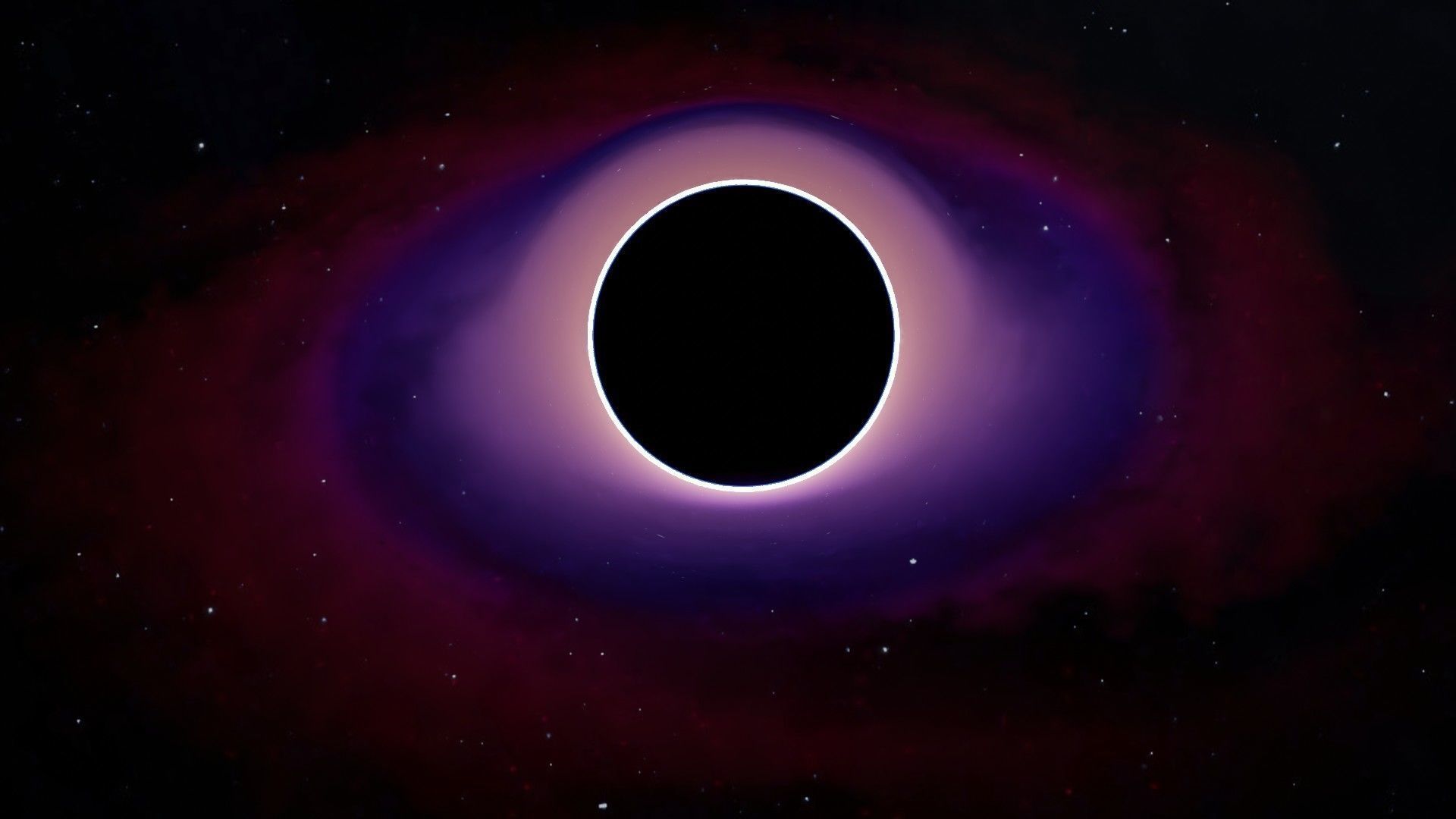 Beautiful animated realistic  blackhole Low-poly 3D model_3