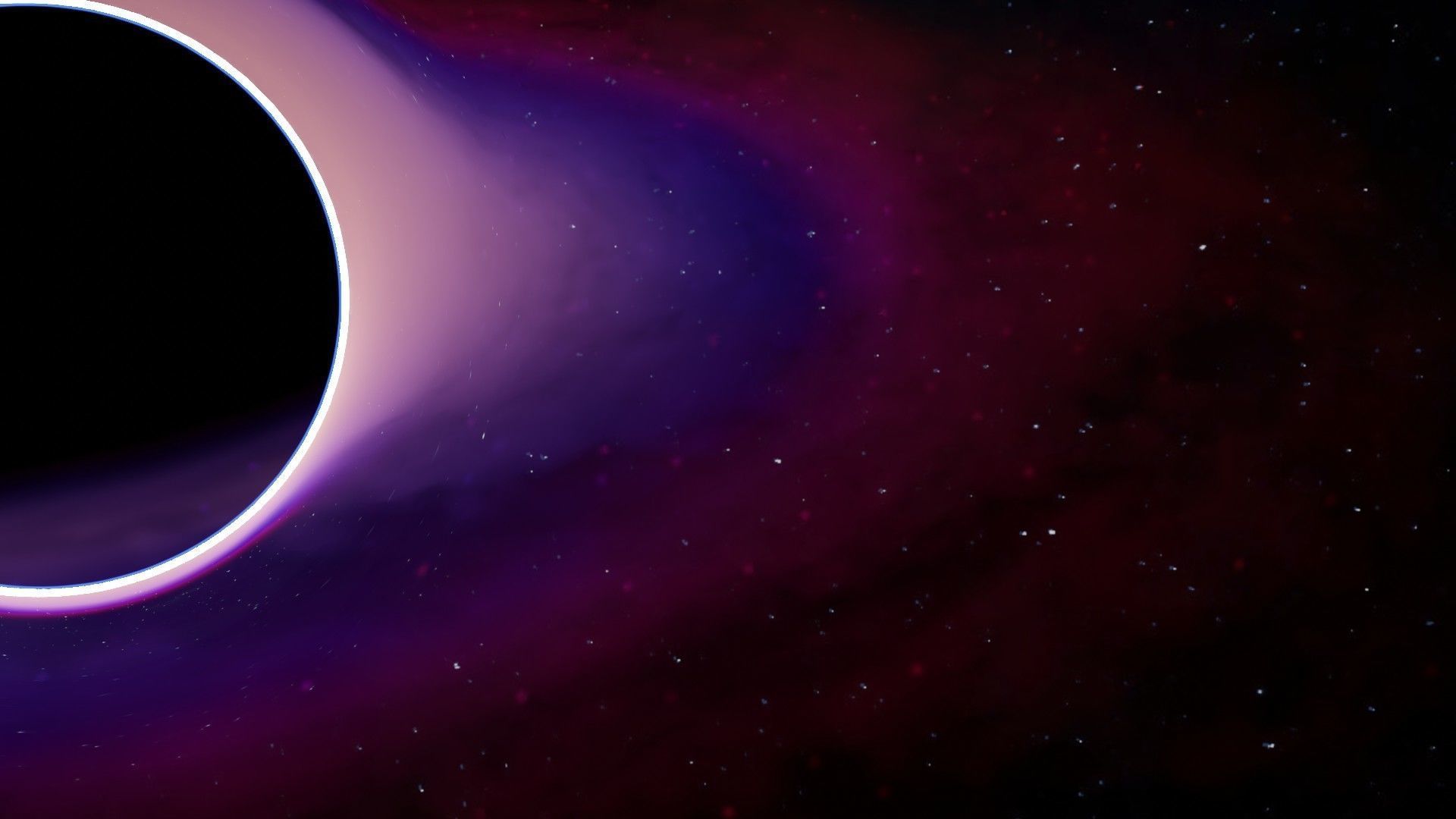 Beautiful animated realistic  blackhole Low-poly 3D model_5