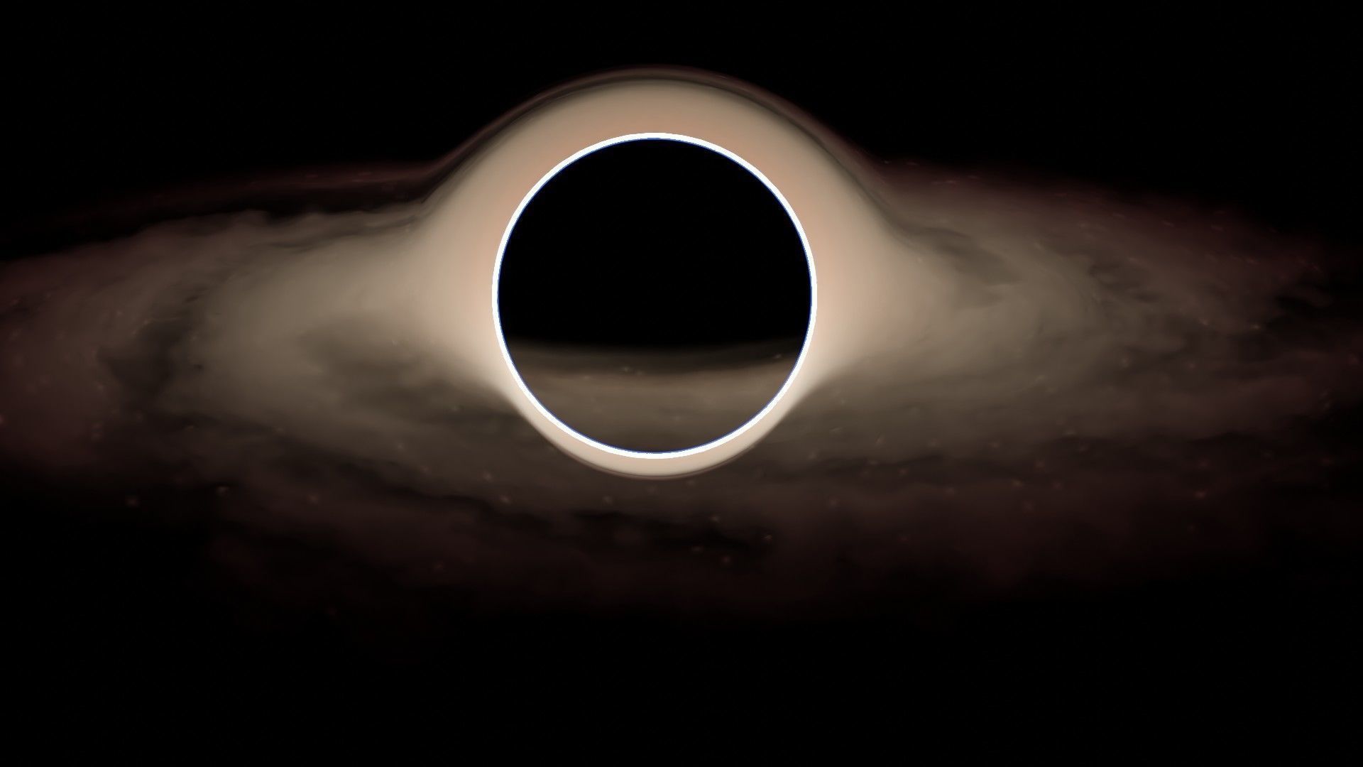 Beautiful animated realistic  blackhole Low-poly 3D model_4
