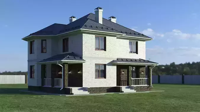 house silhouette of at night