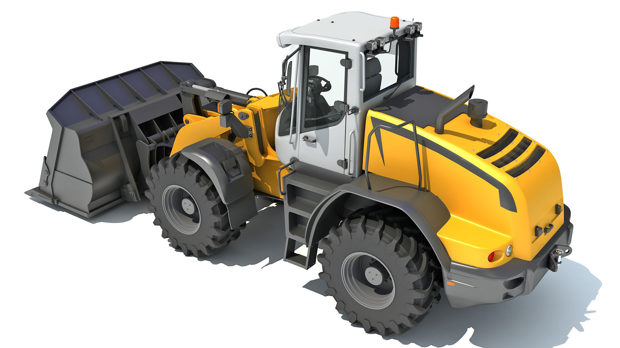 Wheel Loader 3D model_3