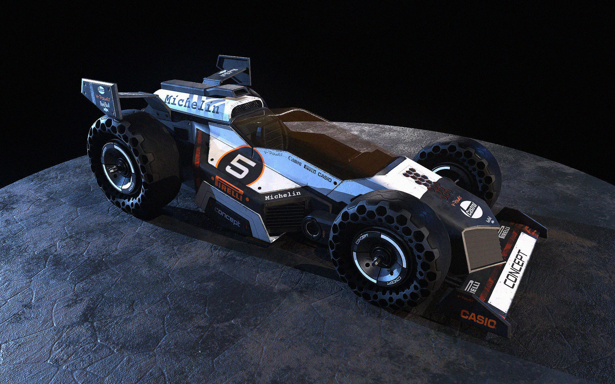 Concept car 3D model_2