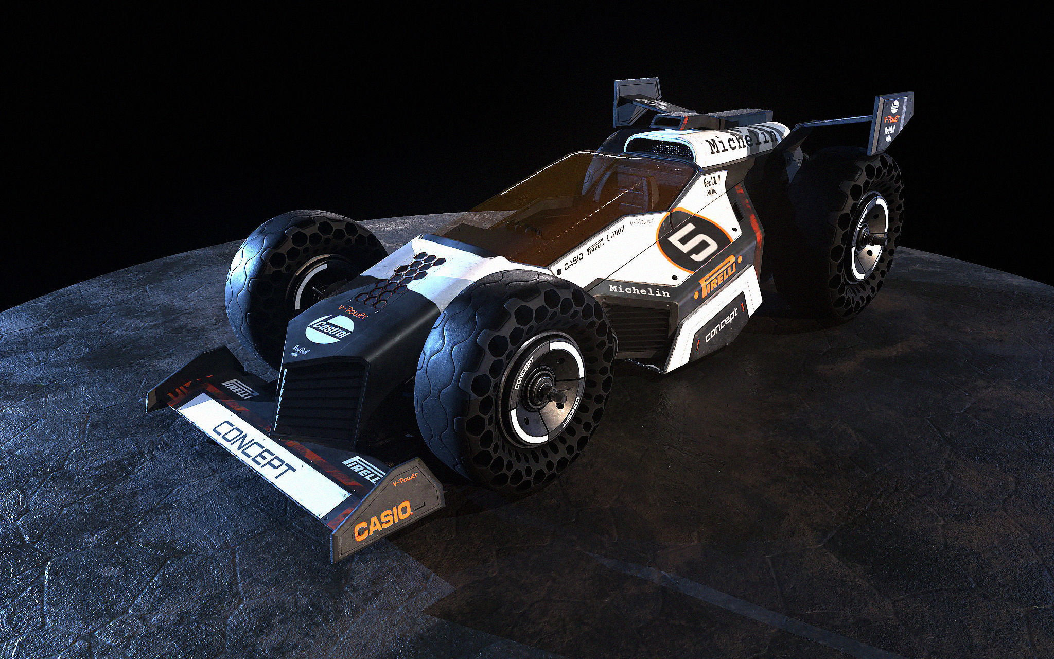Concept car 3D model_3