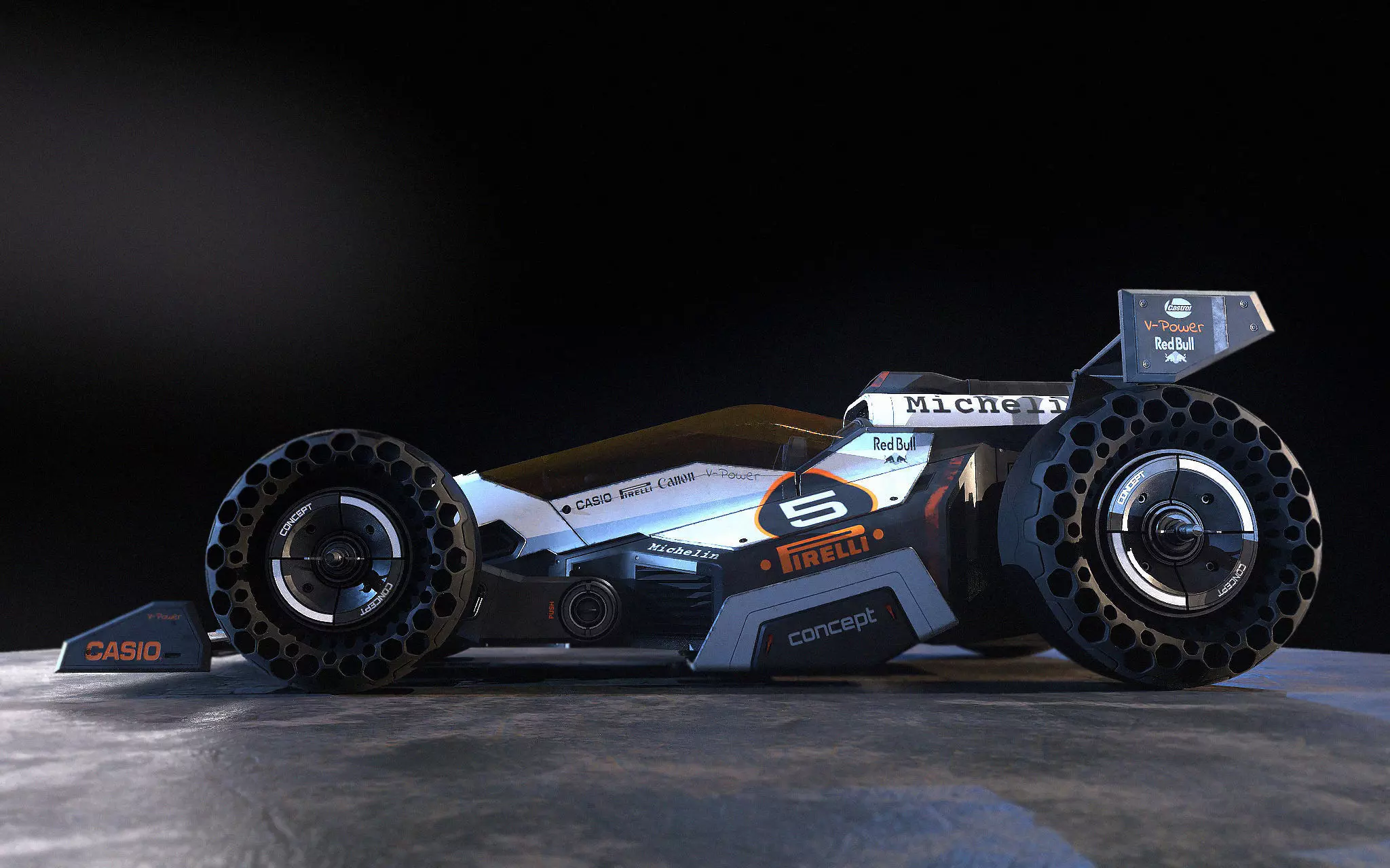 Concept car 3D model_0