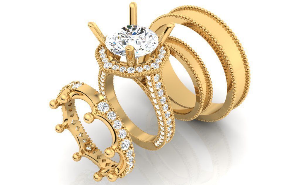 I will design decent 3d jewelry models for you 3D print model_6