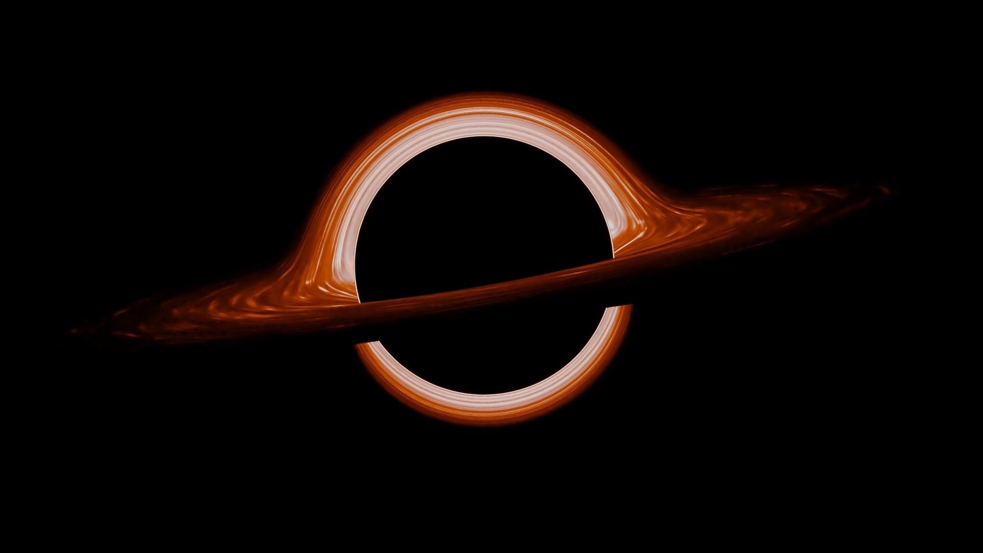 black hole Low-poly 3D model_1