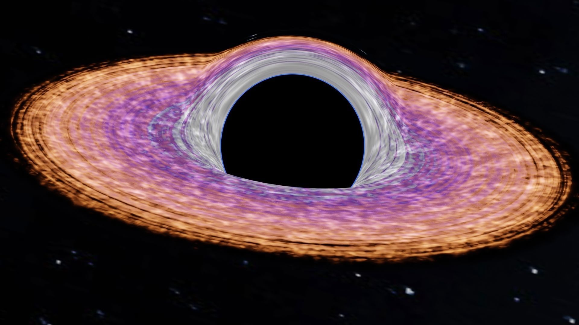 black hole Low-poly 3D model_8