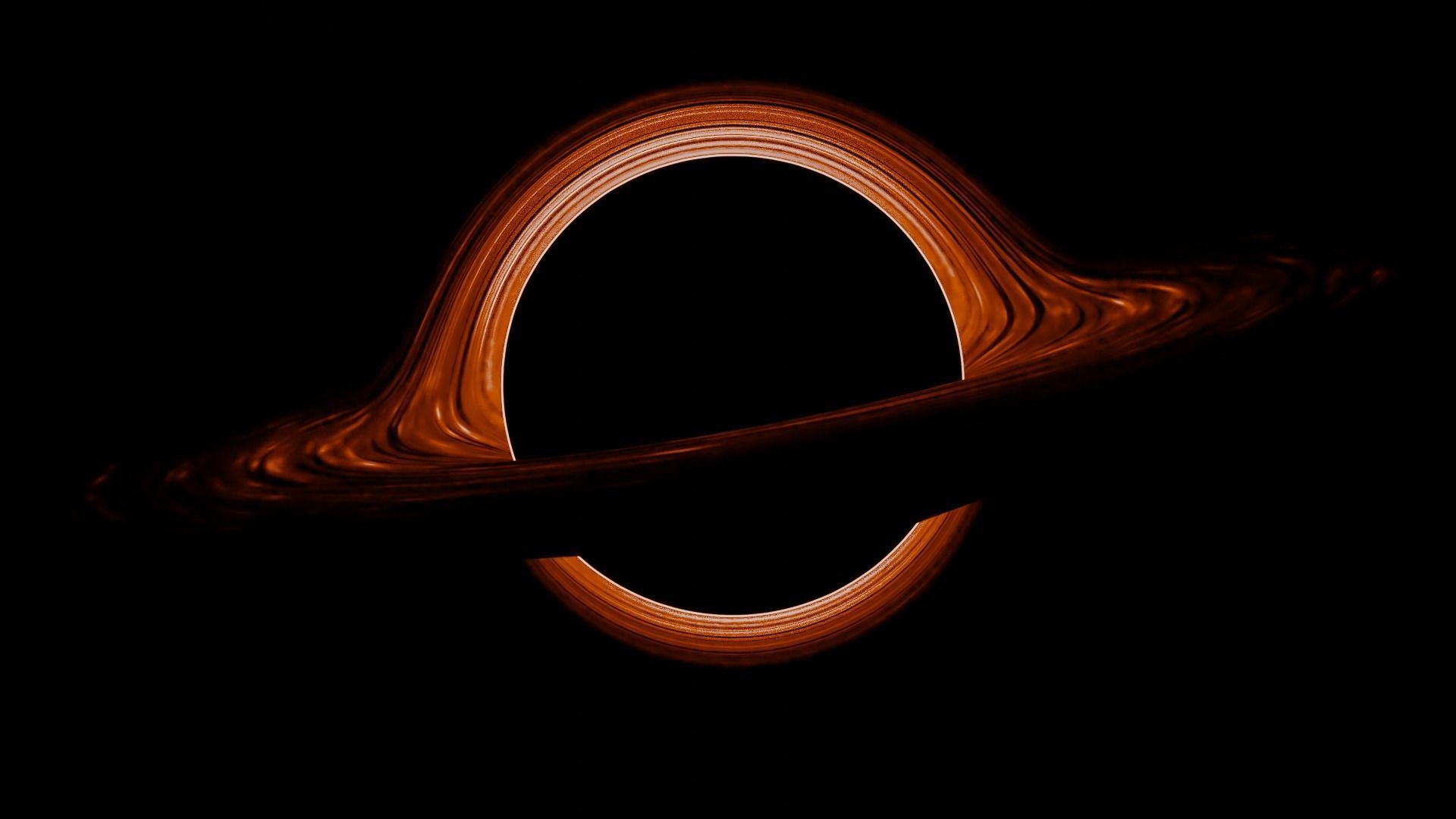 black hole Low-poly 3D model_2