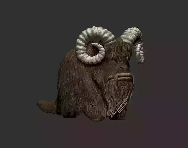 bantha figure custom 3D print model