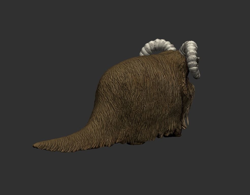 bantha figure custom 3D print model_4