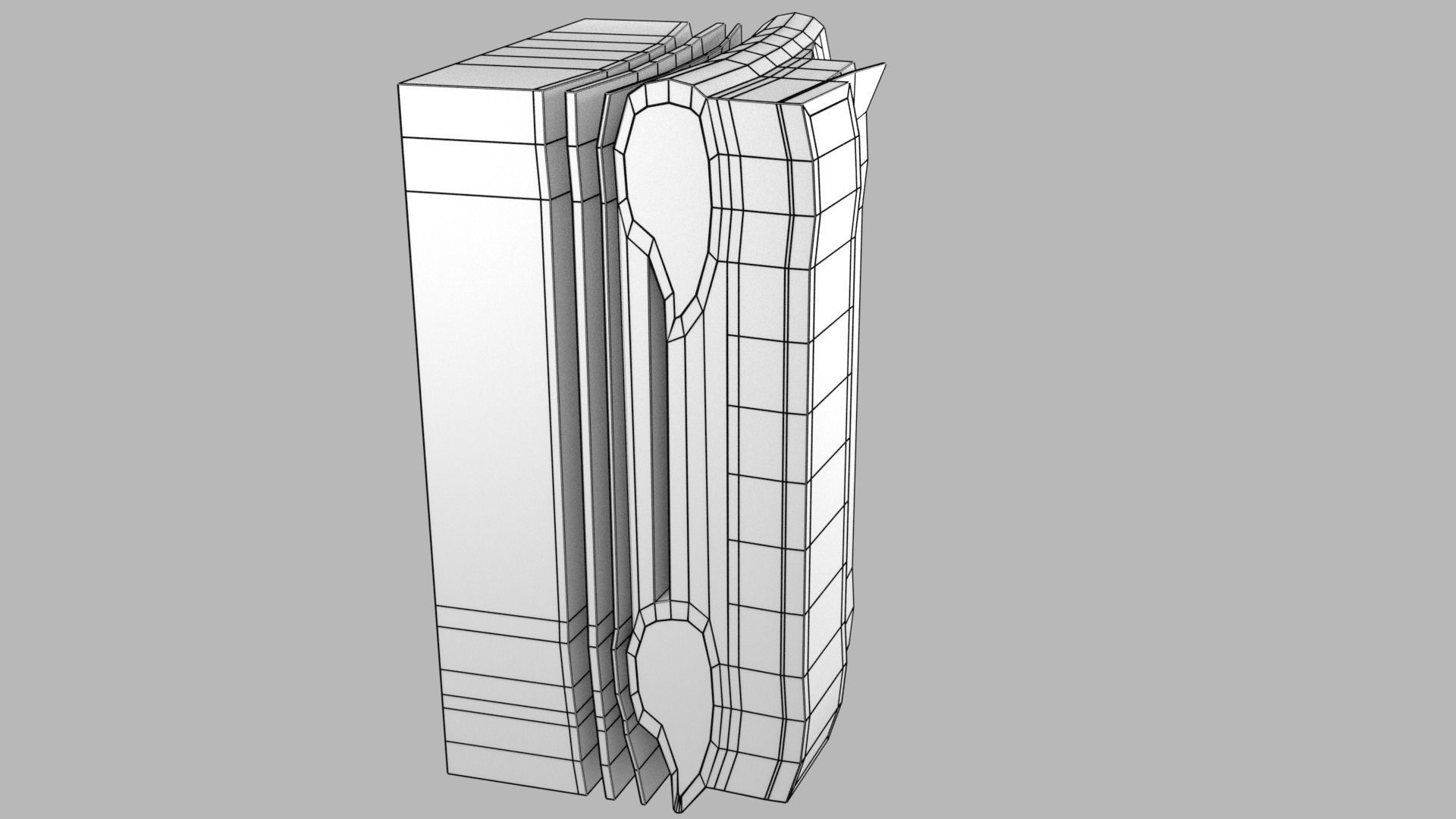 Thoracic wall layers 3D model_19