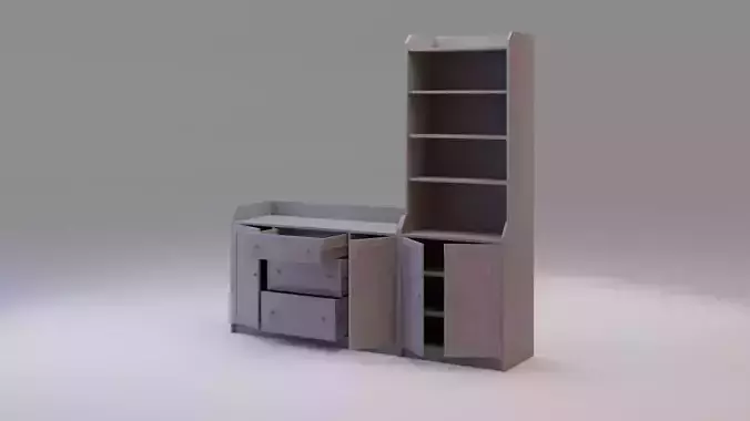 IKEA Shelving and Credenza HAUGA