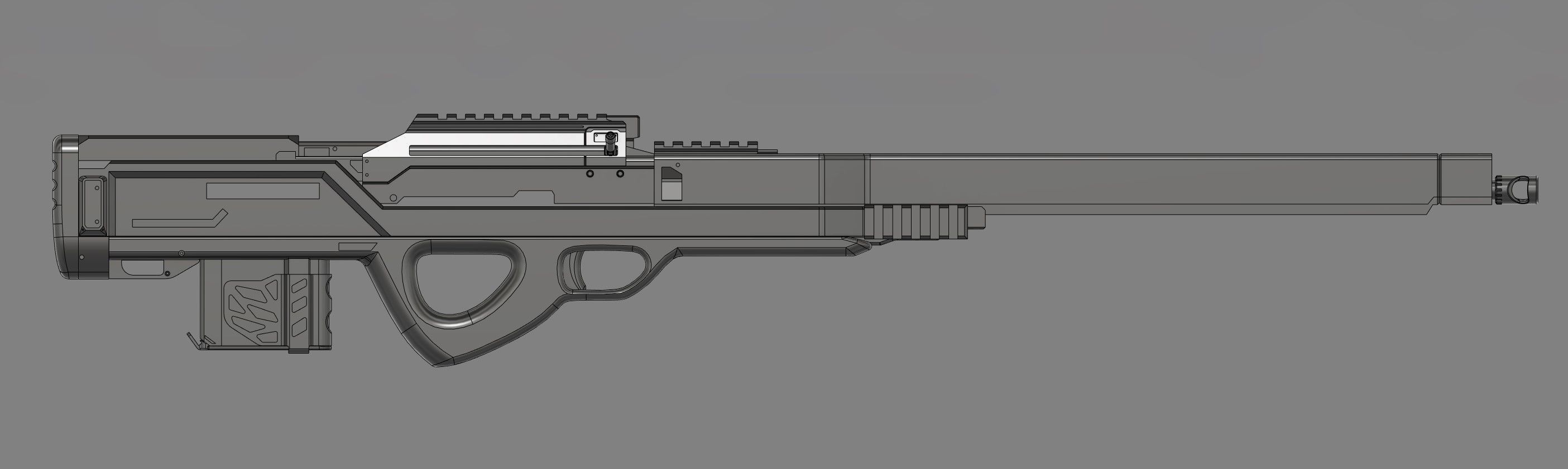 Sniper rifle 3D model_2