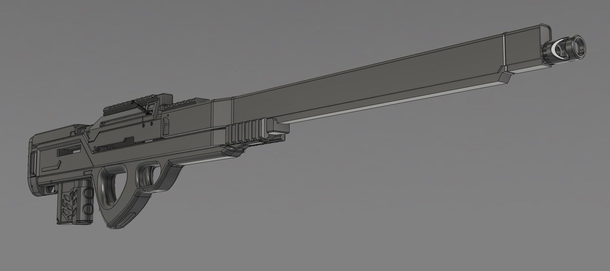 Sniper rifle 3D model_5