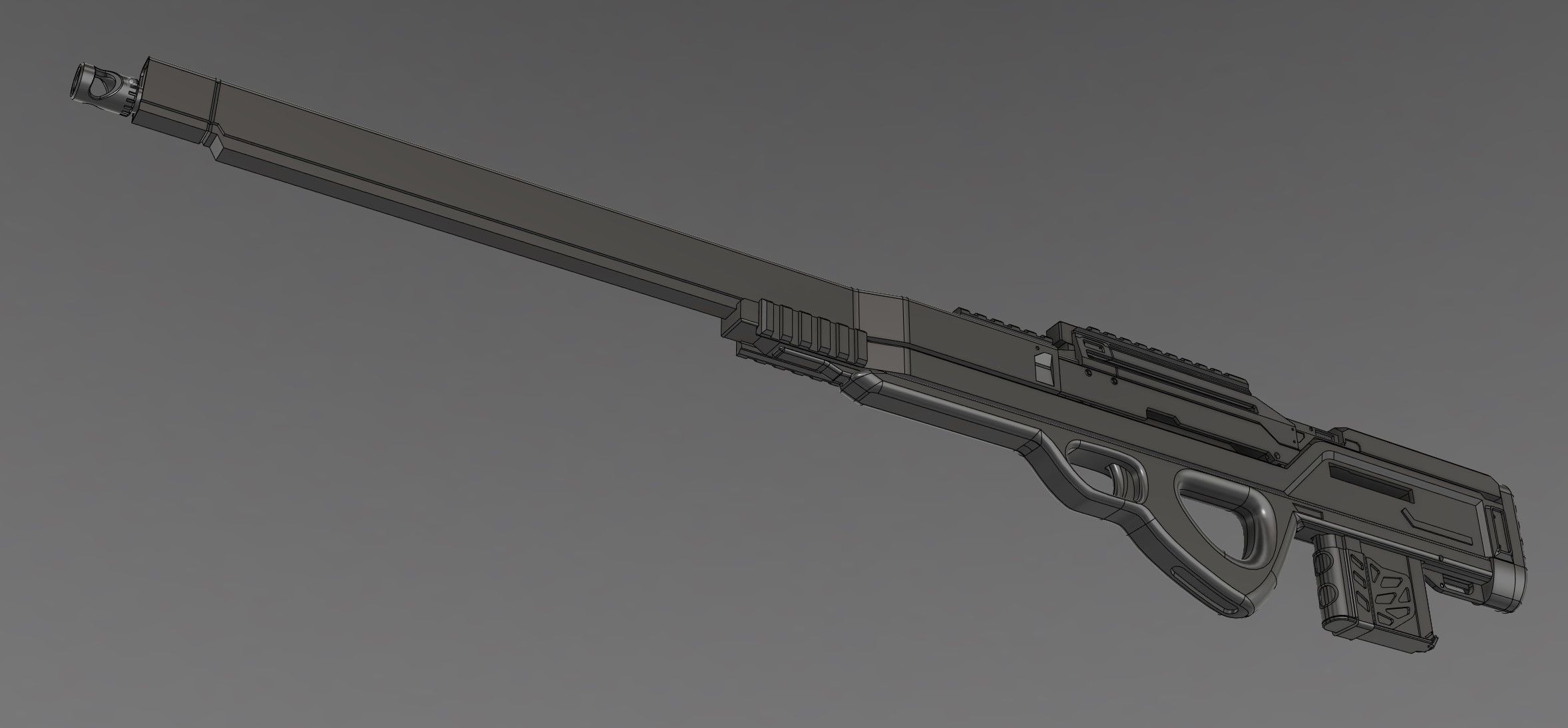 Sniper rifle 3D model_7