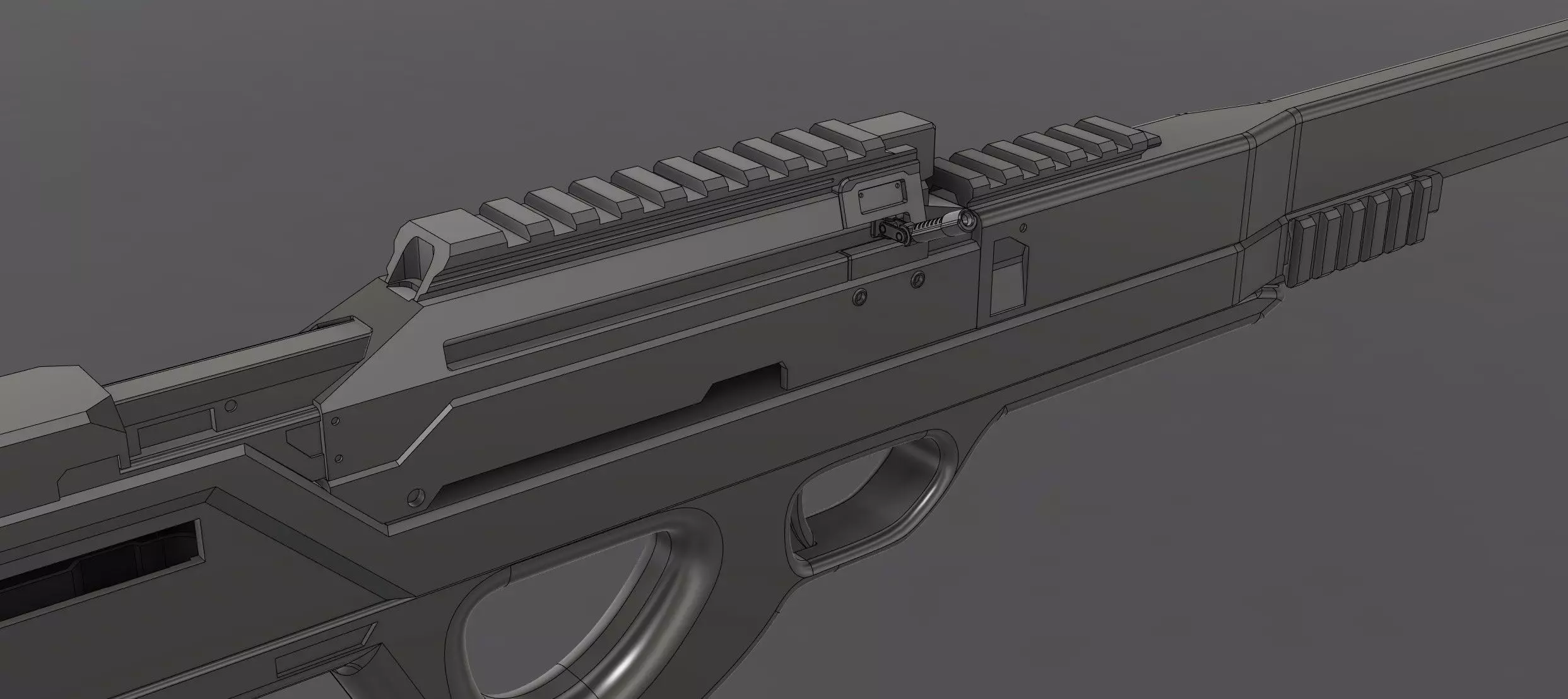Sniper rifle 3D model_0