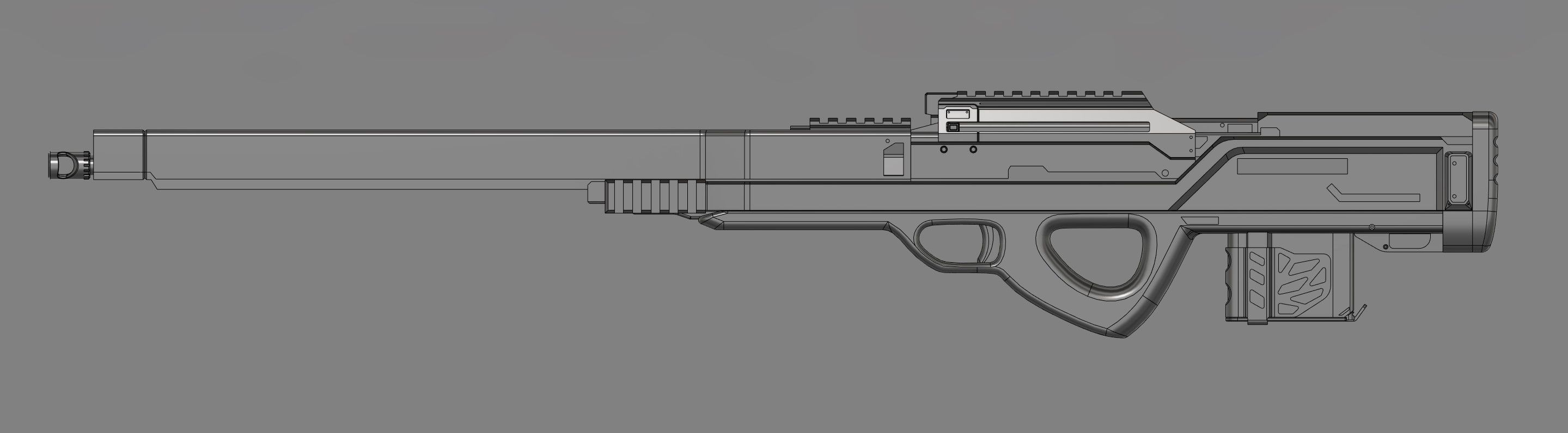 Sniper rifle 3D model_1