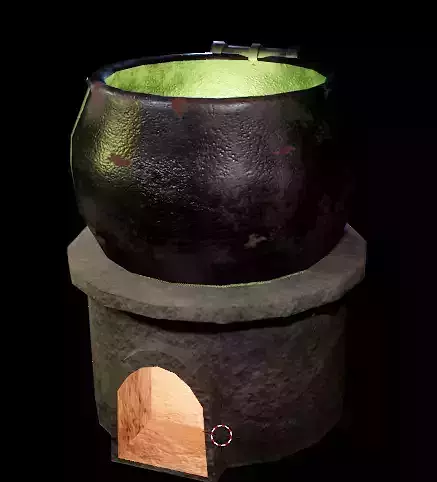 3D Cauldron - Game Ready Asset