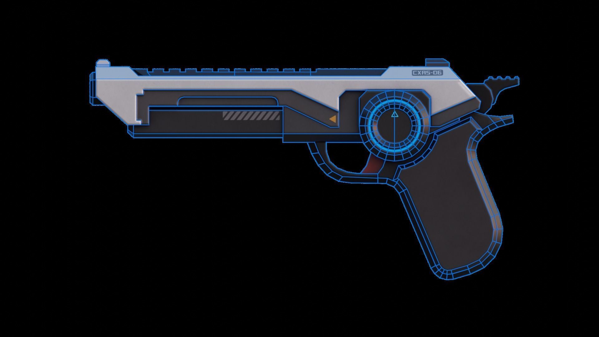 Sci fi Gun 3D model_6
