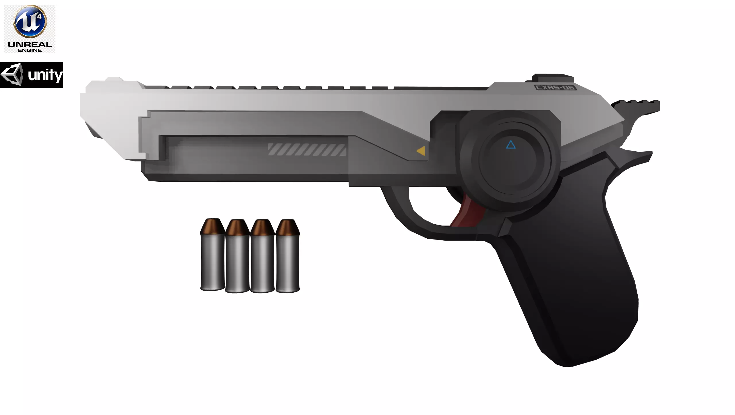 Sci fi Gun 3D model_0