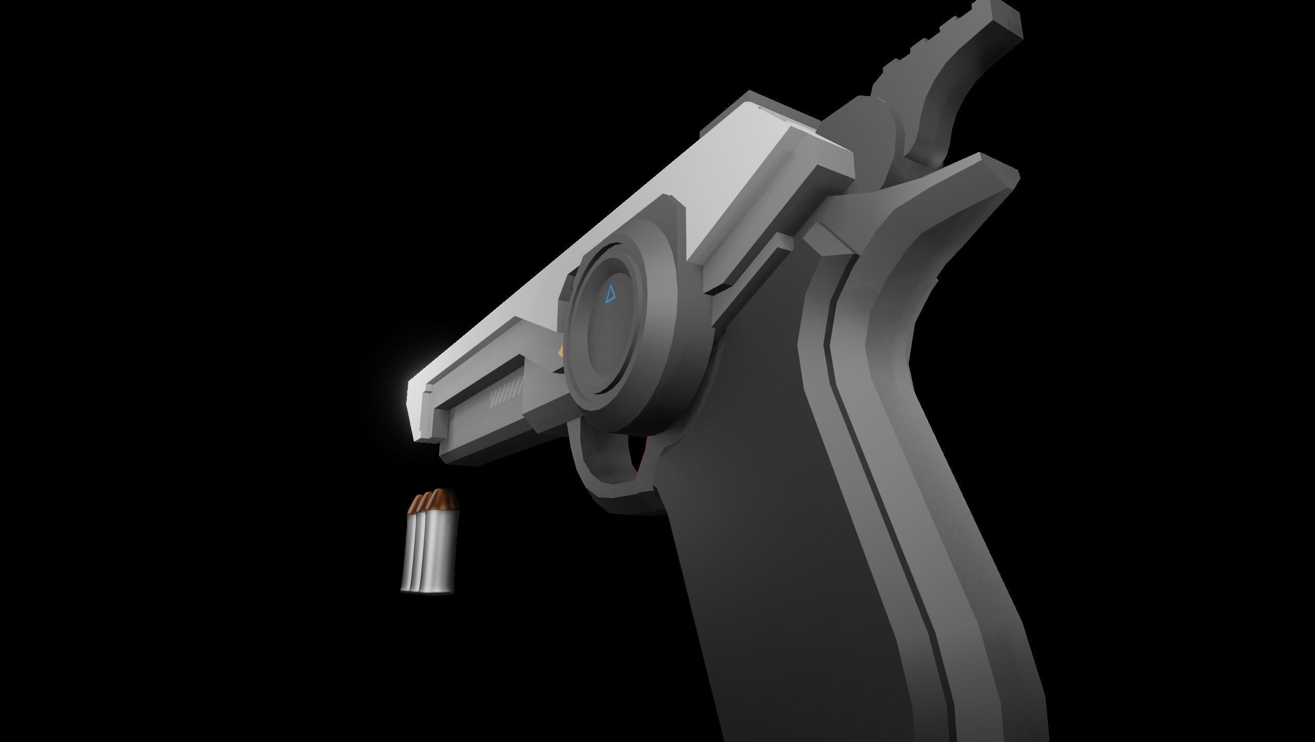 Sci fi Gun 3D model_4