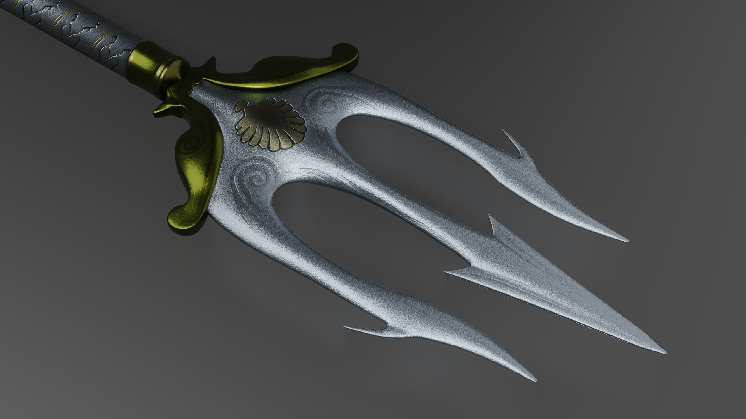 The Trident of Poseidon 3D model_2