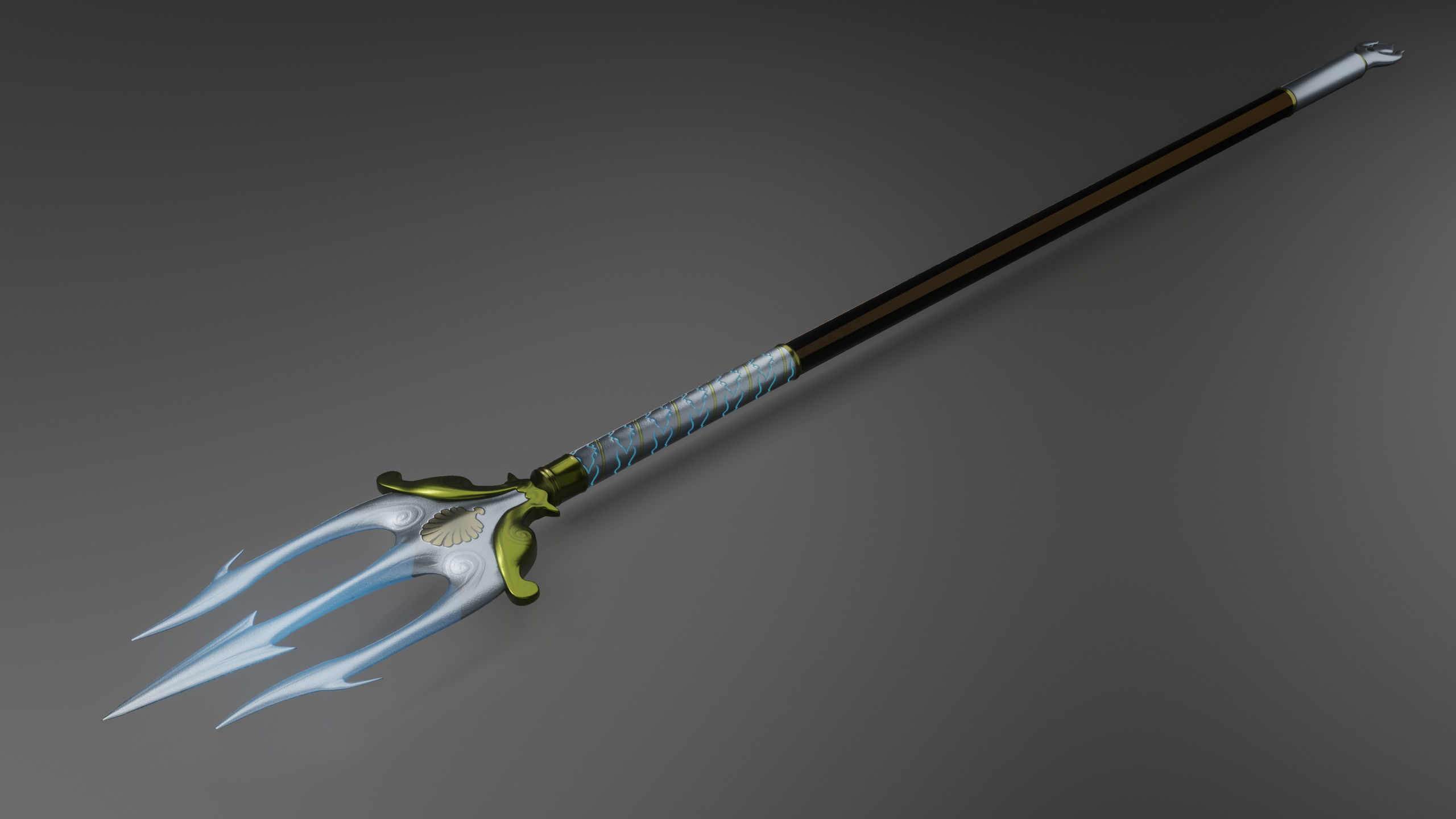 The Trident of Poseidon 3D model_9
