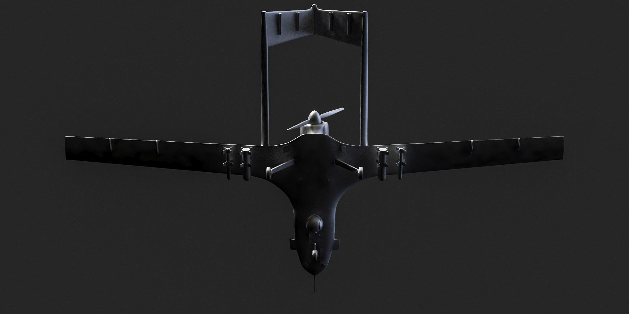 Bayraktar TB2 3D model_3