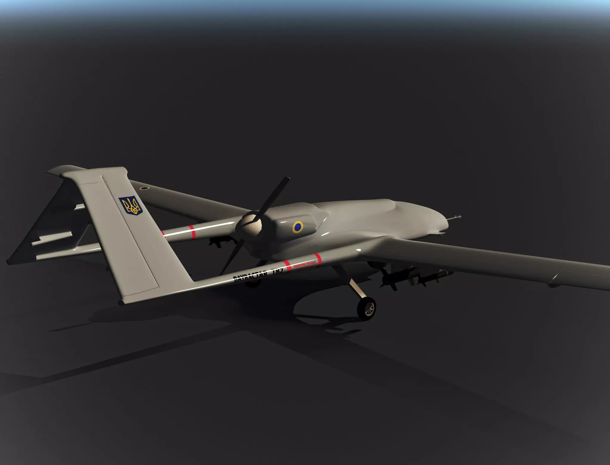 Bayraktar TB2 3D model_0