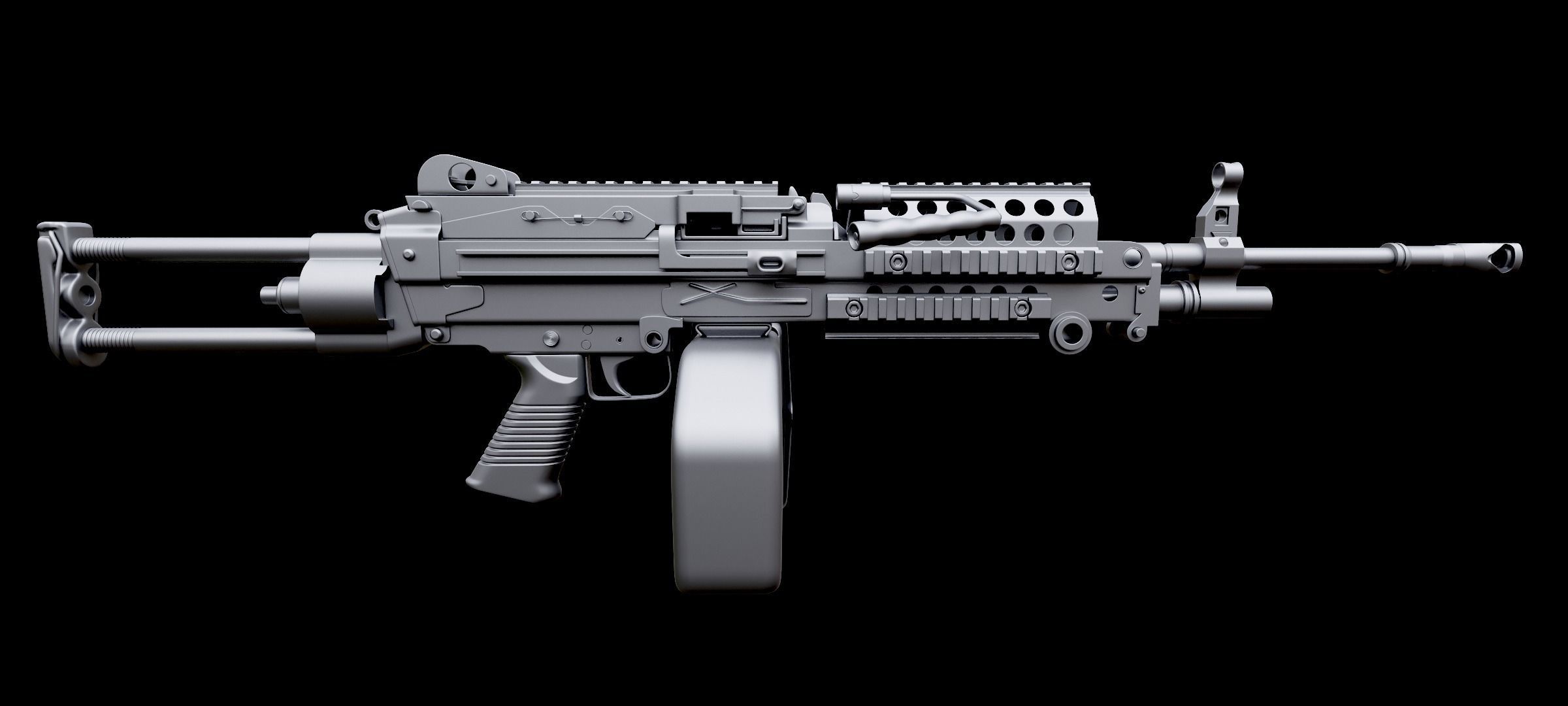 m249 custom 3D model_4