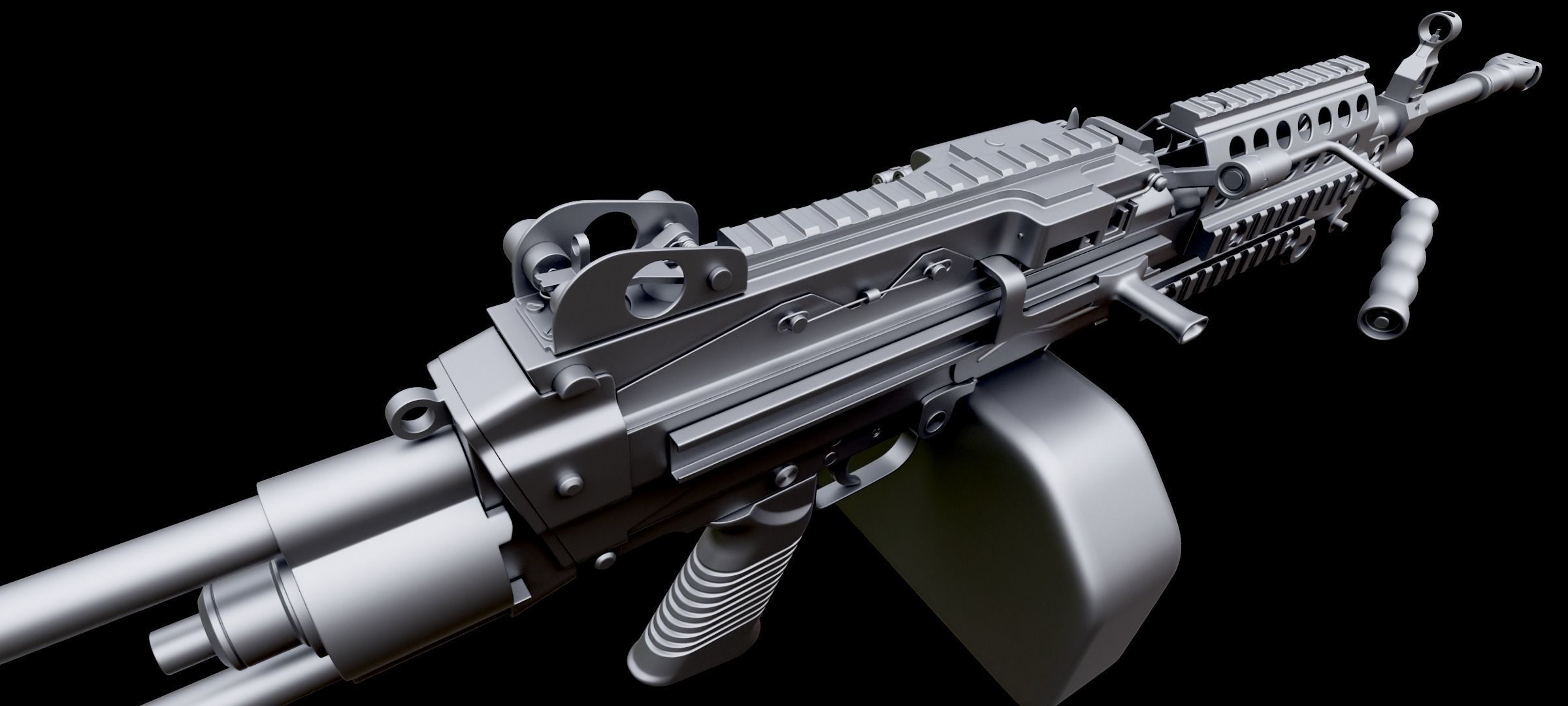 m249 custom 3D model_5