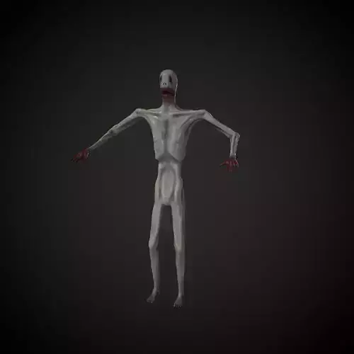 Horror Character Low-poly 3D model