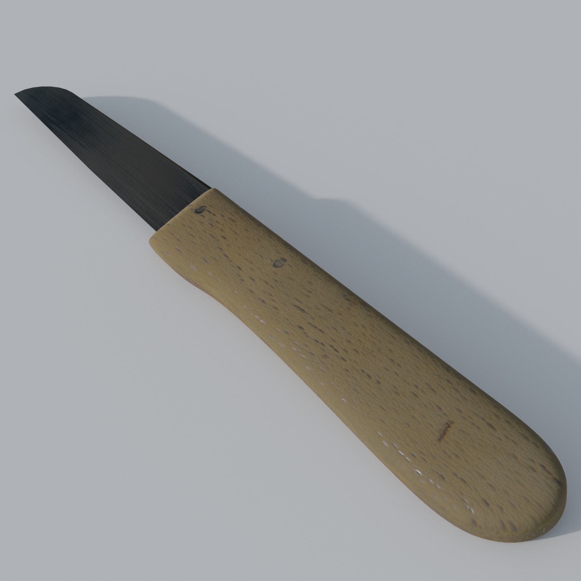 Knife Low-poly 3D model_1