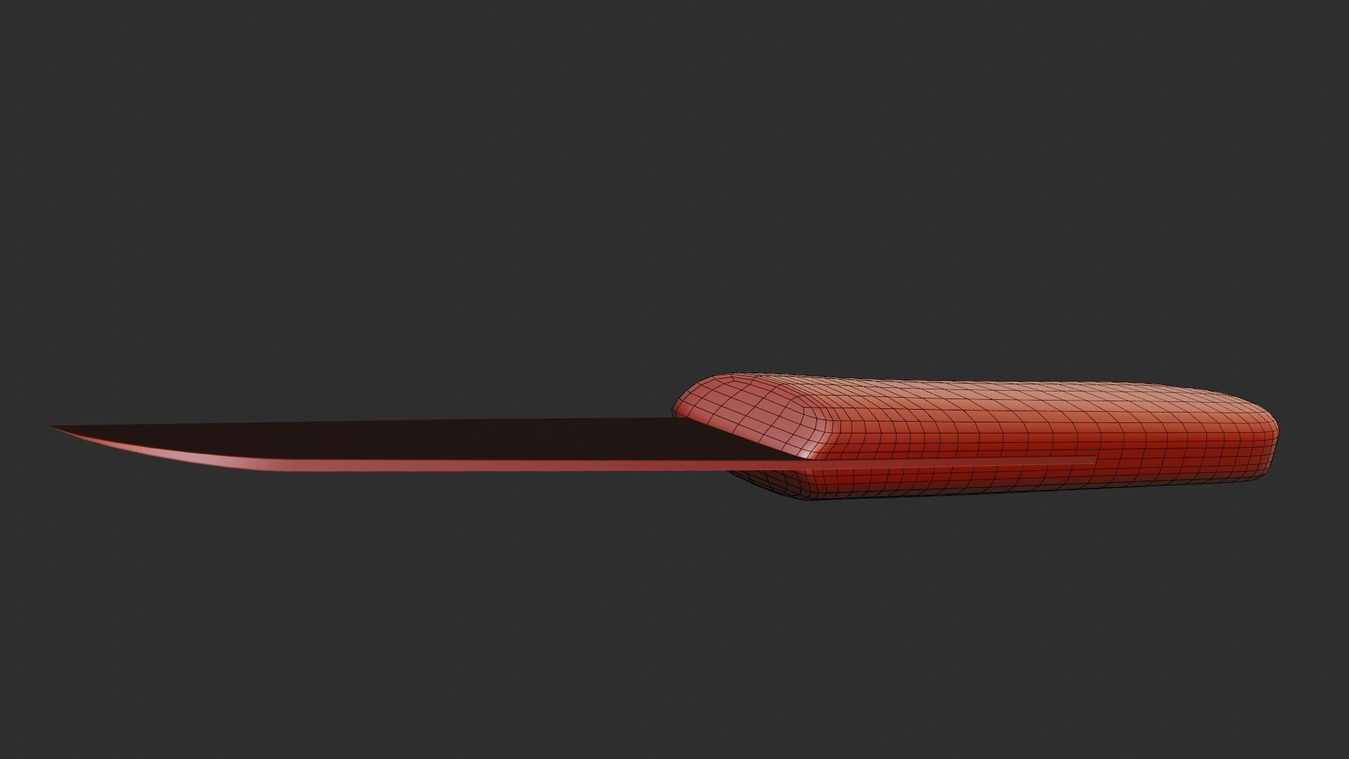 Knife Low-poly 3D model_6