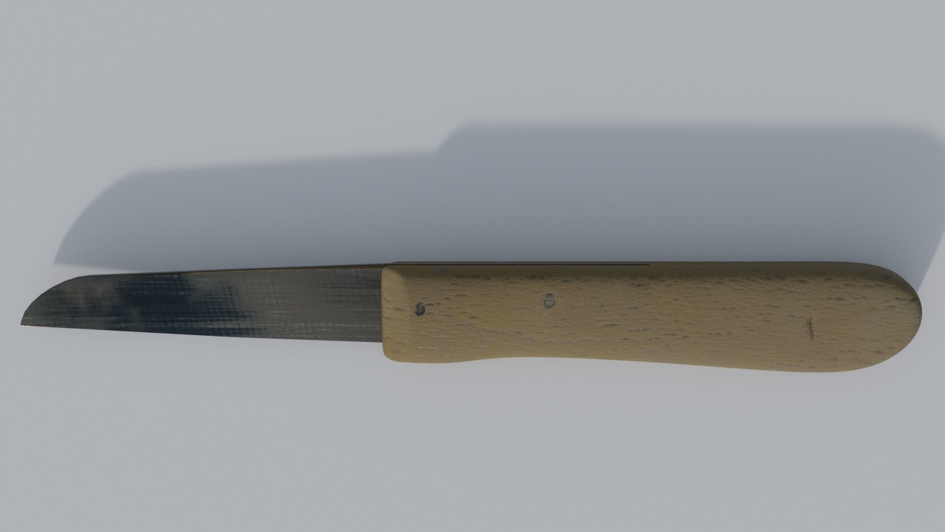 Knife Low-poly 3D model_2