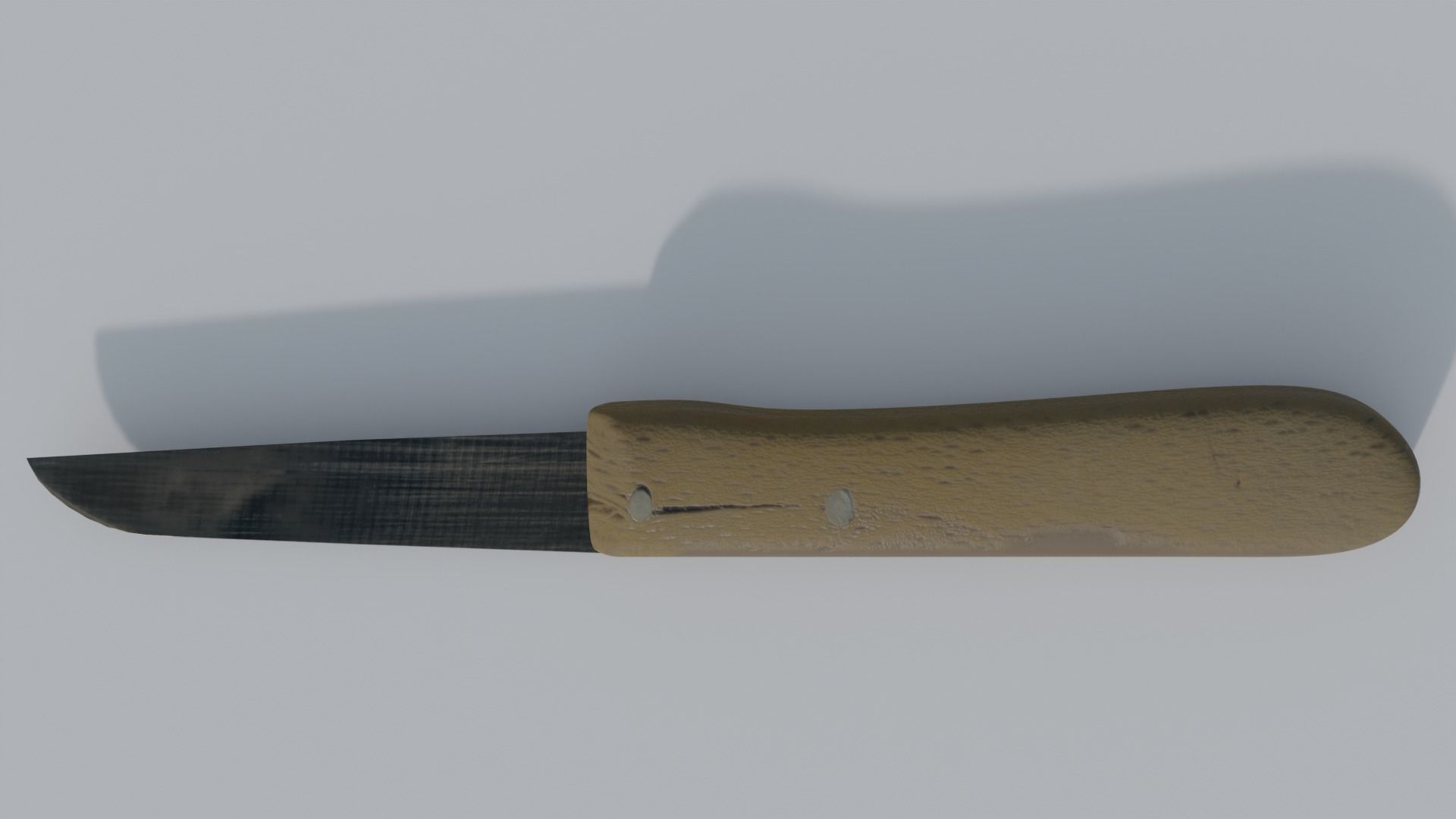 Knife Low-poly 3D model_3